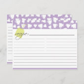 Bridal Tea Recept Kaart (Voorkant / Achterkant)