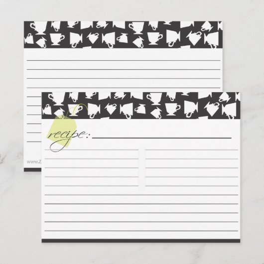 Bridal Tea Recept Kaart (Voorkant / Achterkant)