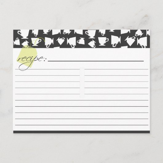 Bridal Tea Recept Kaart (Voorkant)