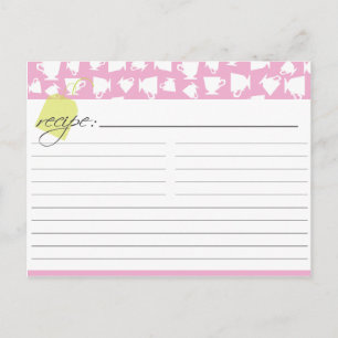 Bridal Tea Recipe Card Briefkaart