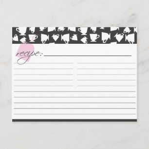 Bridal Tea Recipe Card Briefkaart