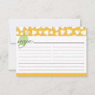 Bridal Tea Recipe Kaart - Oranje
