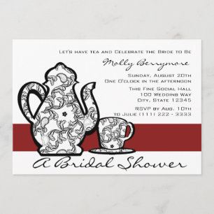Bridal Tea Shower Kaart