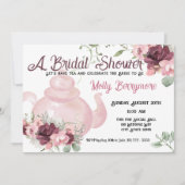 Bridal Tea Shower Uitnodiging (Voorkant)