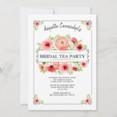 Bridal Tea Shower Uitnodiging (Voorkant)