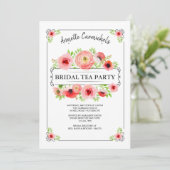 Bridal Tea Shower Uitnodiging (Staand voorkant)