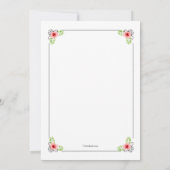 Bridal Tea Shower Uitnodiging (Achterkant)