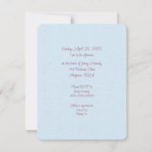 Bridal Tea Shower Uitnodiging (Achterkant)