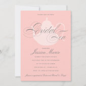 Bridal Tea Silver Tea Pot Elegant Vrijgezellenfees Kaart (Voorkant)