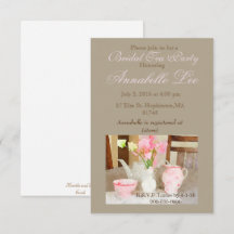 Bridal Tea Uitnodiging