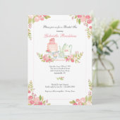Bridal Tea Uitnodiging (Staand voorkant)