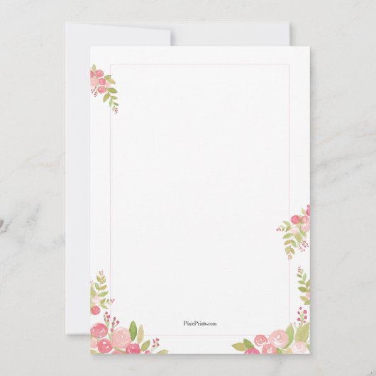 Bridal Tea Uitnodiging (Achterkant)