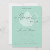 Bridal Tea Vrijgezellenfeest Brunch of Luncheon Kaart (Voorkant)