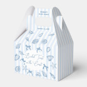 Bridal Toast On The Coast Seashells Bridal Shower Bedankdoosjes (Achterkant)