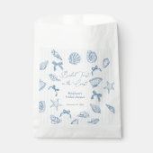 Bridal Toast On The Coast Seashells Bridal Shower Bedankzakje (Voorkant)