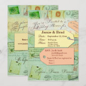 Bridal Travel Shower-thema zeevaart en koraal Kaart (Voorkant / Achterkant)