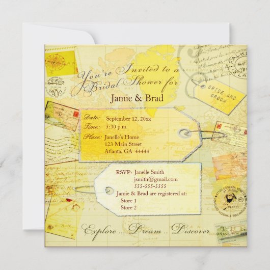 Bridal Travel Showthema Kaart (Voorkant)