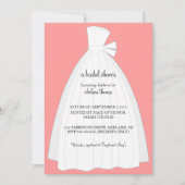 Bridal Uitnodiging van de Shower {Peach} (Voorkant)
