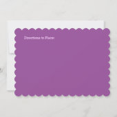 Bridal - Uitnodiging voor Bridal - Paars bruiddans (Achterkant)