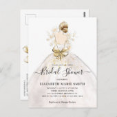 Bridal - Uitnodiging voor het uitnodigen van een B (Voorkant / Achterkant)