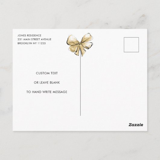 Bridal - Uitnodiging voor het uitnodigen van een B (Achterkant)