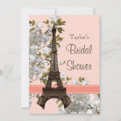 Bridal-uitnodigingen van de Parisian Eiffel Tower Kaart (Voorkant)