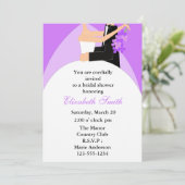 Bridal-uitnodigingen voor bride en Groom Shower Kaart (Staand voorkant)