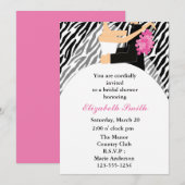 Bridal-uitnodigingen voor bride en Groom Shower Kaart (Voorkant / Achterkant)