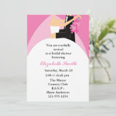 Bridal-uitnodigingen voor bride en Groom Shower Kaart (Staand voorkant)