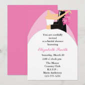 Bridal-uitnodigingen voor bride en Groom Shower Kaart (Voorkant / Achterkant)