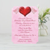 Bridal Valentijnsdag Lovebird Shower-uitvindingen Kaart (Staand voorkant)
