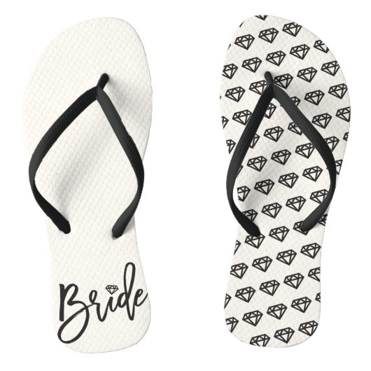 Bridal van Bridal-Teenslippers van Bride Diamonds Teenslippers (Voetbed)