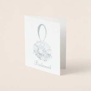 Bridal van Bridesmaid Folie Kaarten