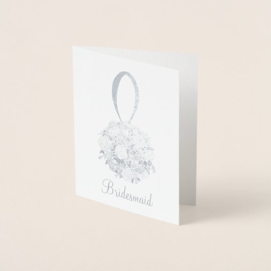 Bridal van Bridesmaid Folie Kaarten (Voorkant)