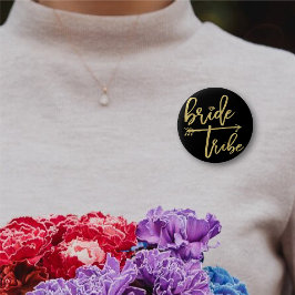 Bridal van de Bridal van de Bridal van Bride Tribe Ronde Button 5,7 Cm