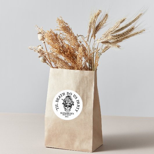 Bridal van de Bride of Die Bachelorette Party Gepe Ronde Sticker