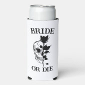 Bridal van de Bride of Die Bachelorette Party Gepe Seltzer Blikjeskoeler (Seltzer Voorkant)