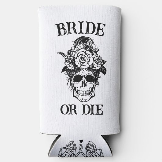 Bridal van de Bride of Die Bachelorette Party Gepe Seltzer Blikjeskoeler (Voorkant)