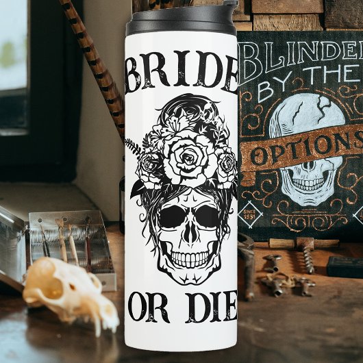Bridal van de Bride of Die Bachelorette Party Gepe Thermosbeker