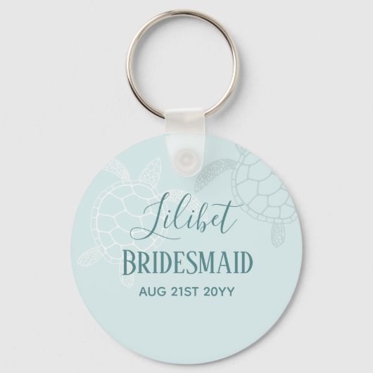 Bridal van de Bridesmaid van de BEGROTING Gifts ZE Sleutelhanger (Voorkant)