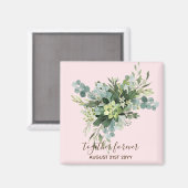 Bridal van de Bridesmaid van de douane Gifts Green Magneet (Voorkant / Achterkant)