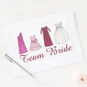 Bridal van de Bridesmaïde-Sticker van de Bride Wed Rechthoekige Sticker (Envelop)