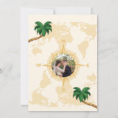 Bridal van de moderne zwarte en goudbestemming kaart (Achterkant)