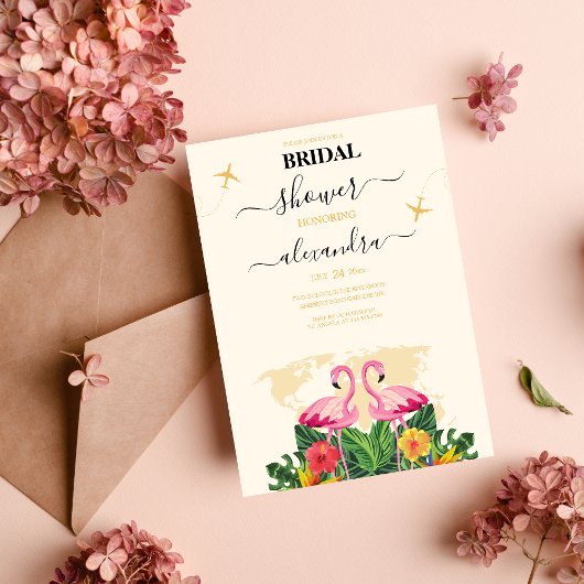 Bridal van de moderne zwarte en goudbestemming kaart