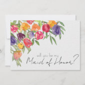 Bridal van de Partij van de Helderheid van de Tulp Kaart (Voorkant)