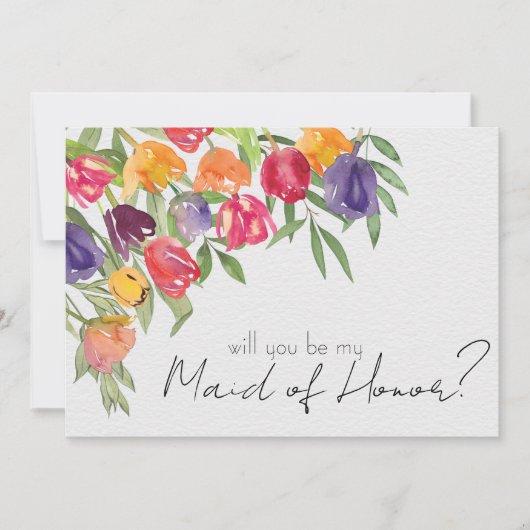 Bridal van de Partij van de Helderheid van de Tulp Kaart (Voorkant)