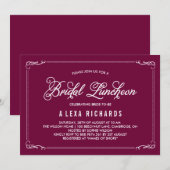 Bridal van de radiale grenzen Uitnodiging (Voorkant / Achterkant)