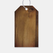 Bridal Veil Barn Wood country Weddenschap Favor Ta Cadeaulabel (Achterkant)