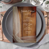Bridal Veil en Barn Wood Country Wedding Menu