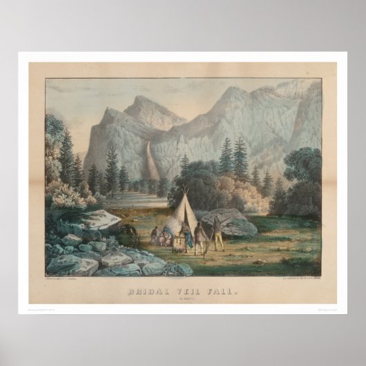 Bridal Veil Herfst, Yosemite (1303) Poster (Voorkant)